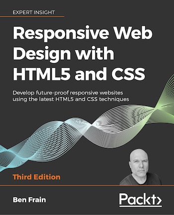 Book cover of Responsive Web Design with HTML5 and CSS by Ben Frain